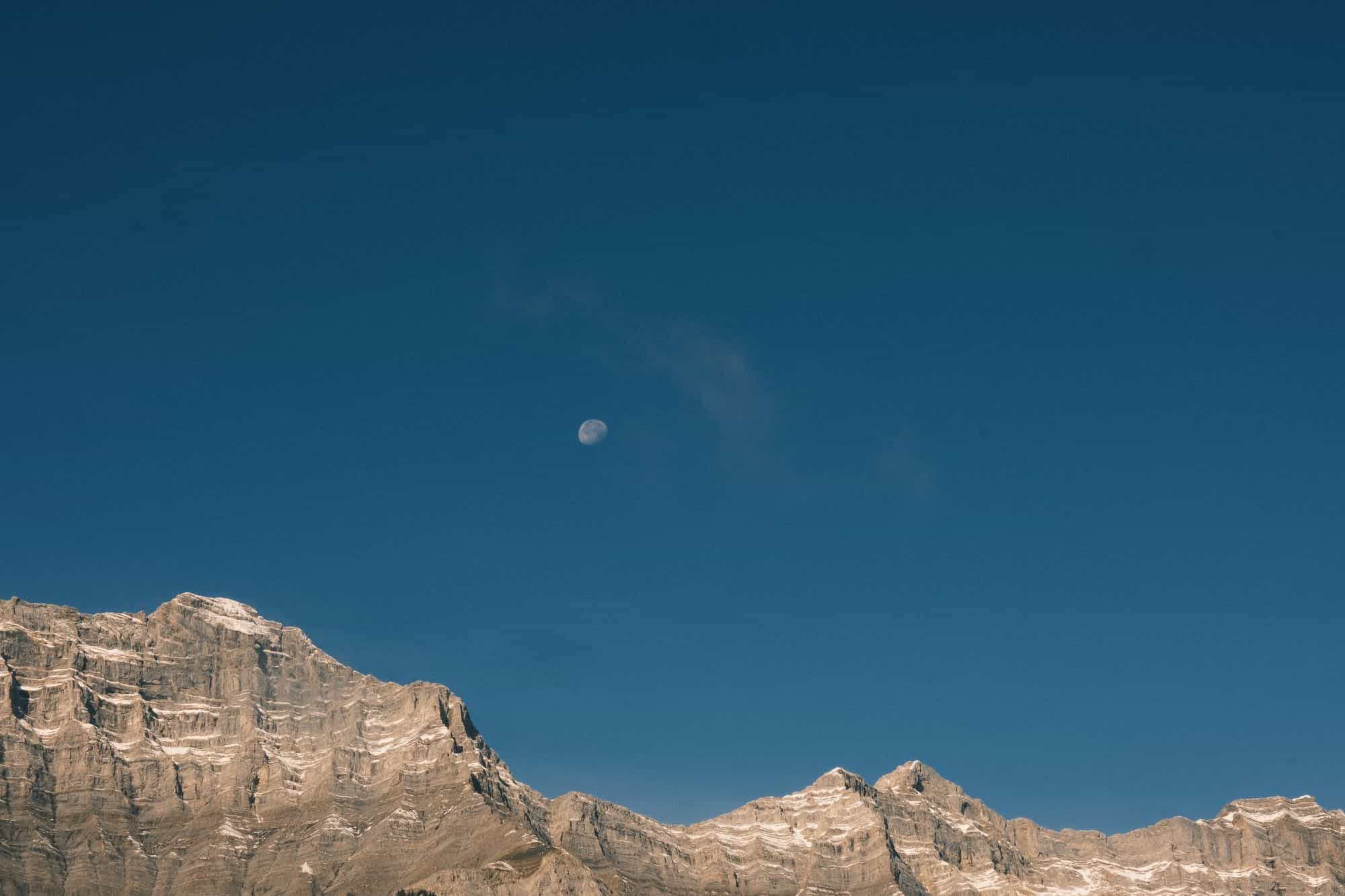 A Moon and Mountain